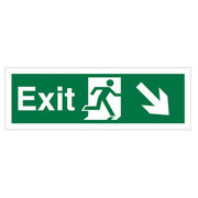 Exit (Down / Right Arrow) Sign